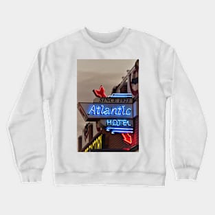 Atlantic Hotel Sign Crewneck Sweatshirt